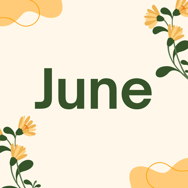 Soft yellow flowers for June