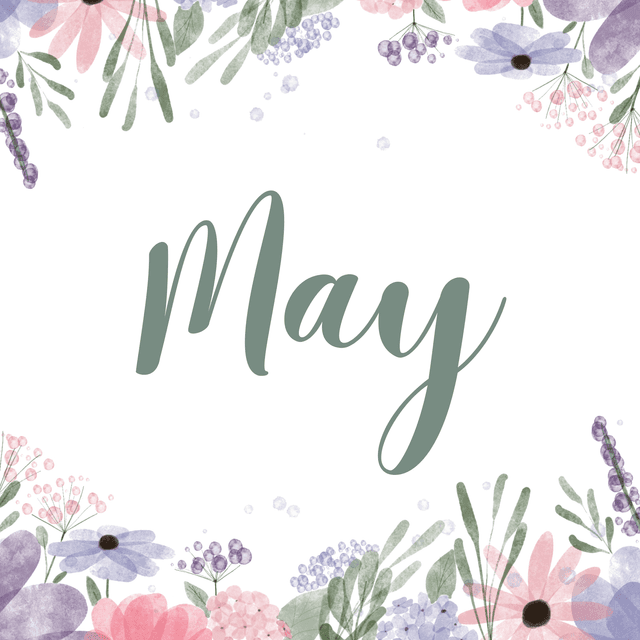 Soft purple flowers for May