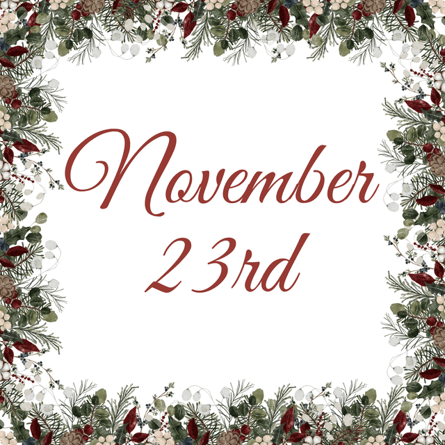 Strings of holly for November 23rd