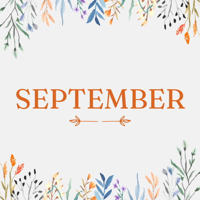Colorful grasses for September