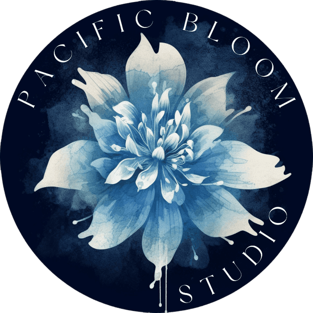 logo for pacific bloom studio