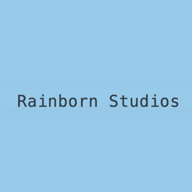 logo for rainborn studios
