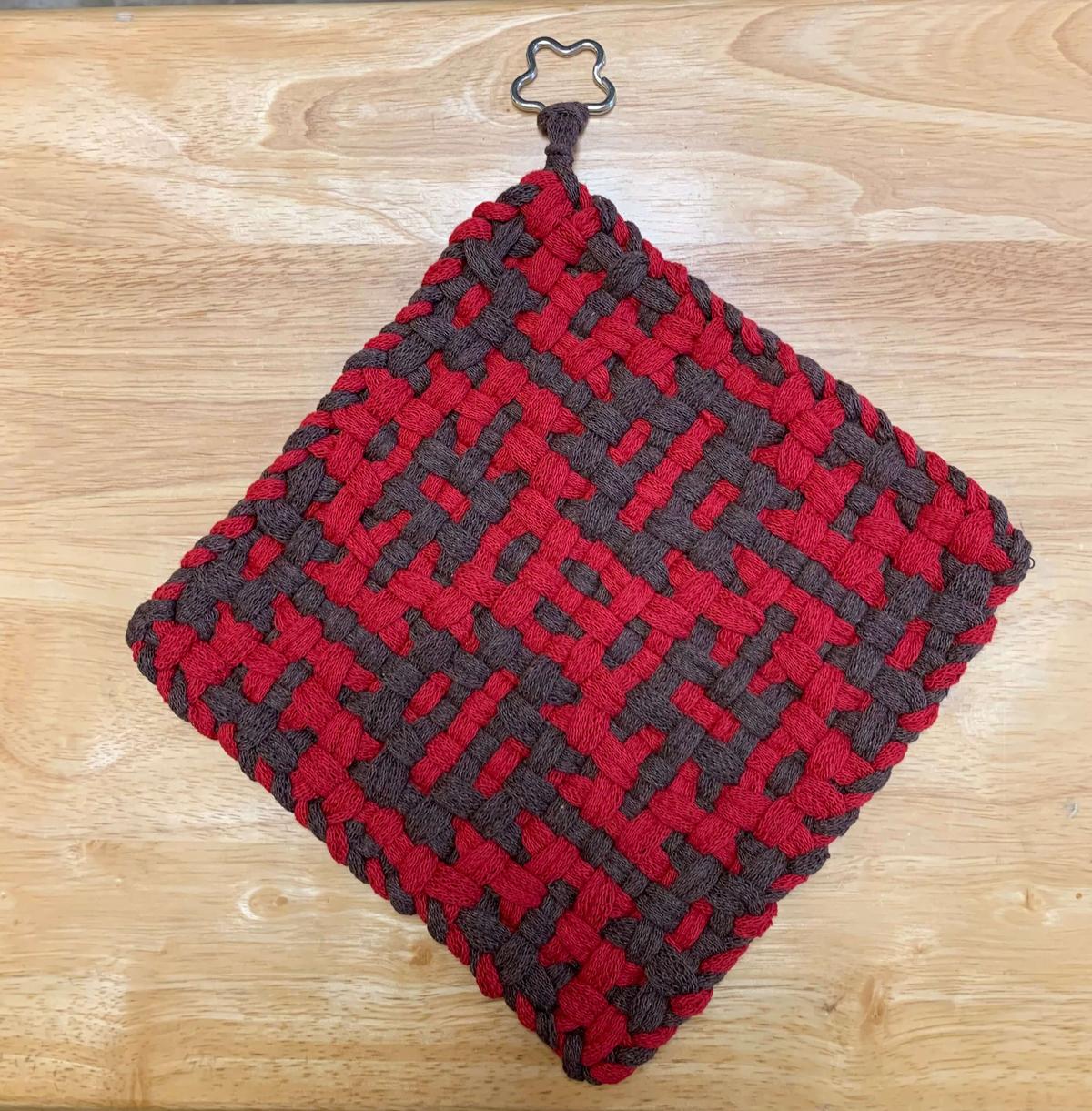 custom handmade potholders by Loopsalooza