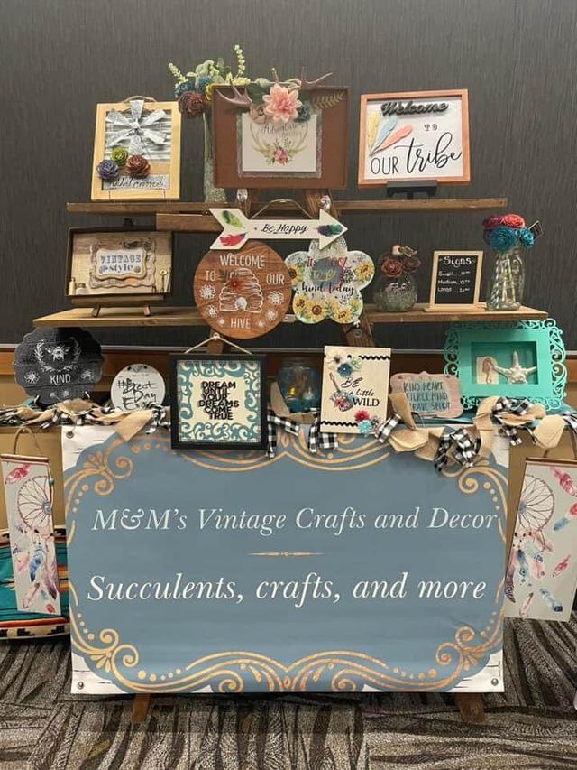 logo for m and m vintage craft