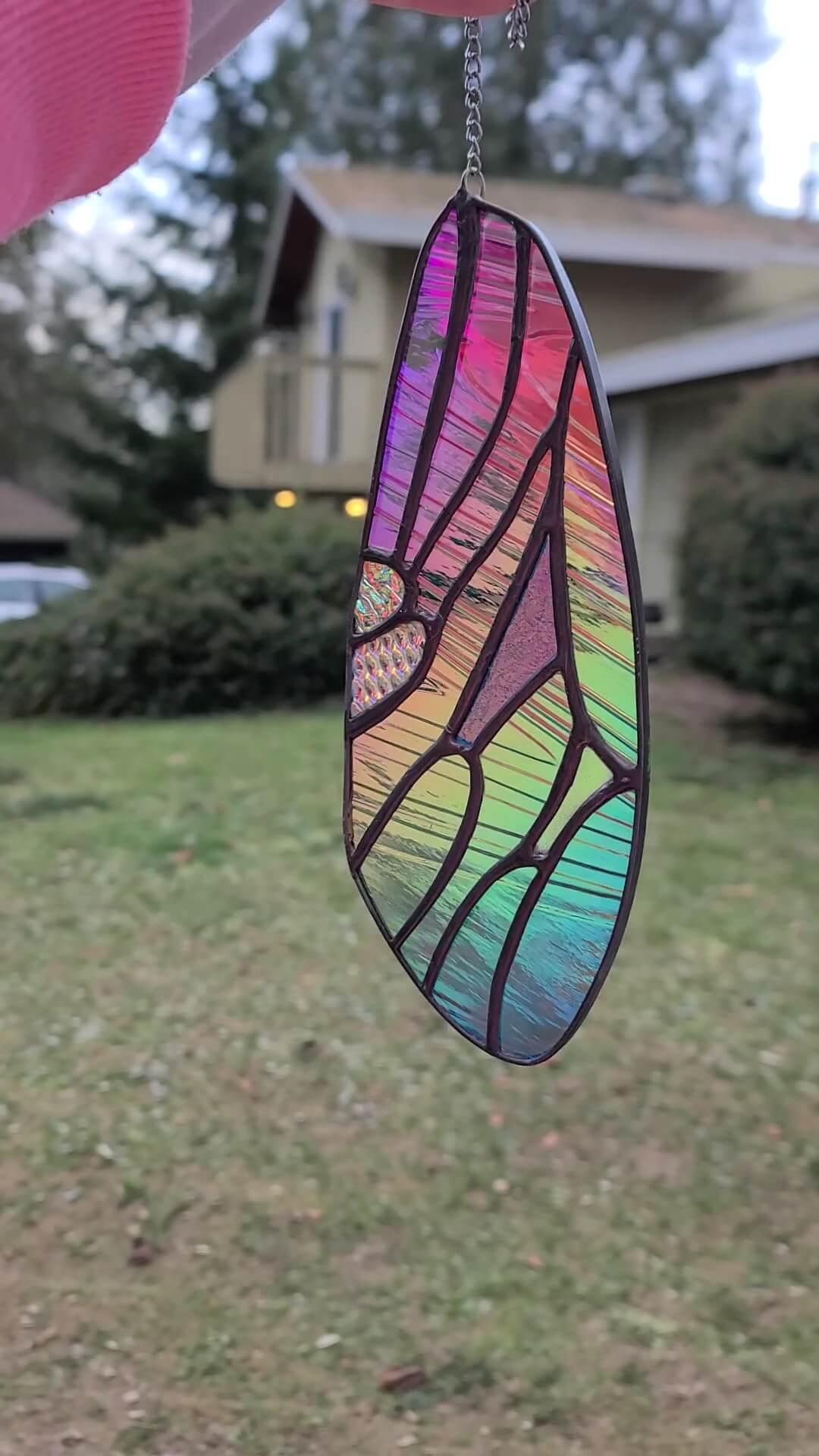 Stained glass by plantern glass and novelty