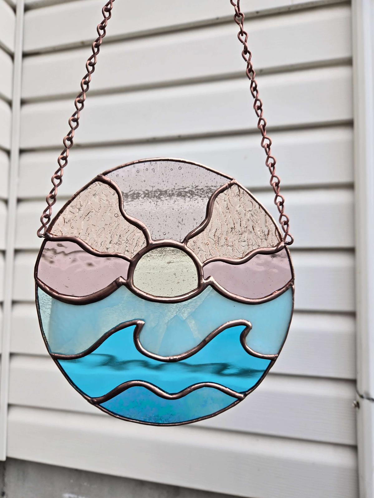 Stained glass by plantern glass and novelty