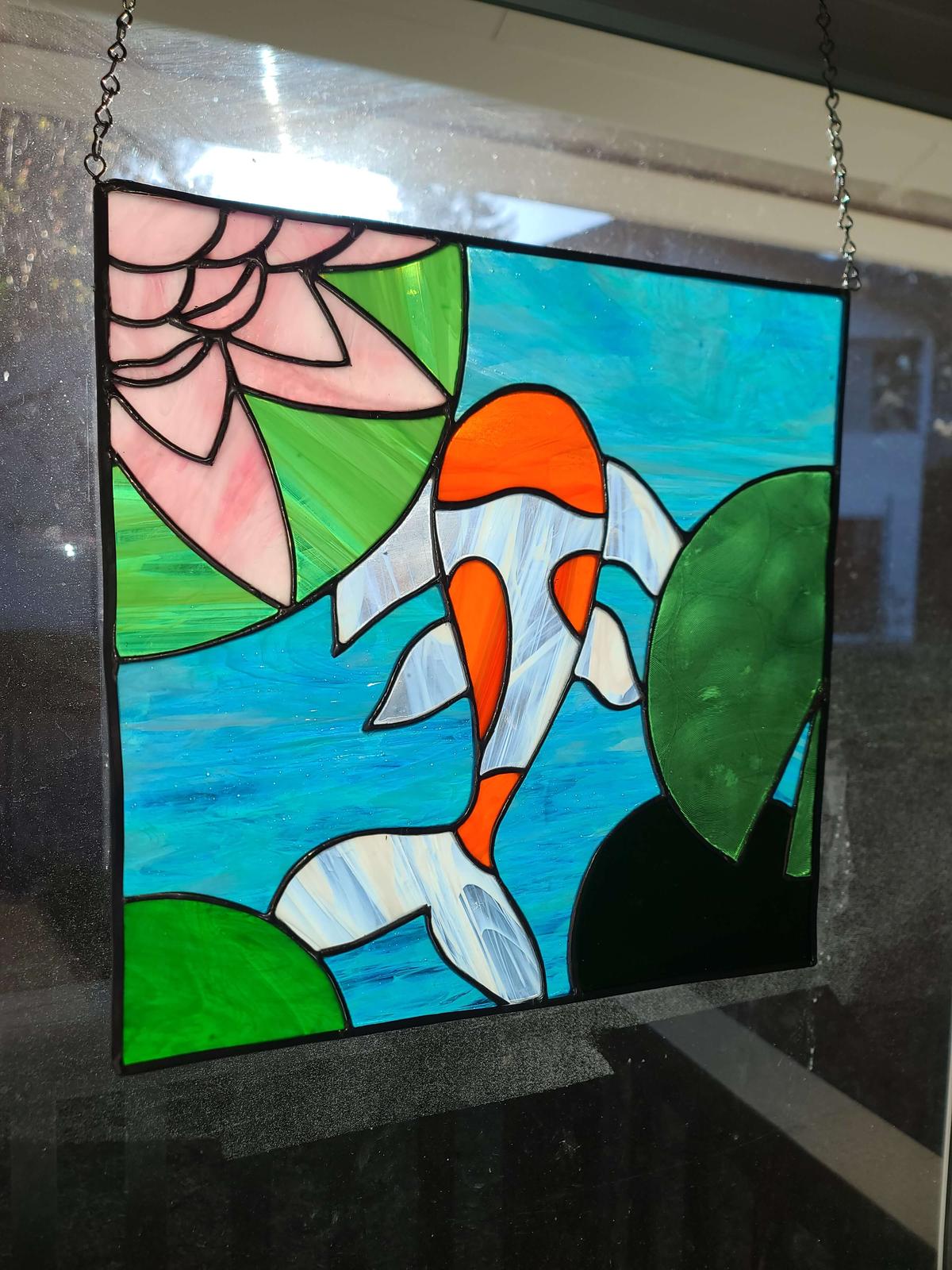 Stained glass by plantern glass and novelty