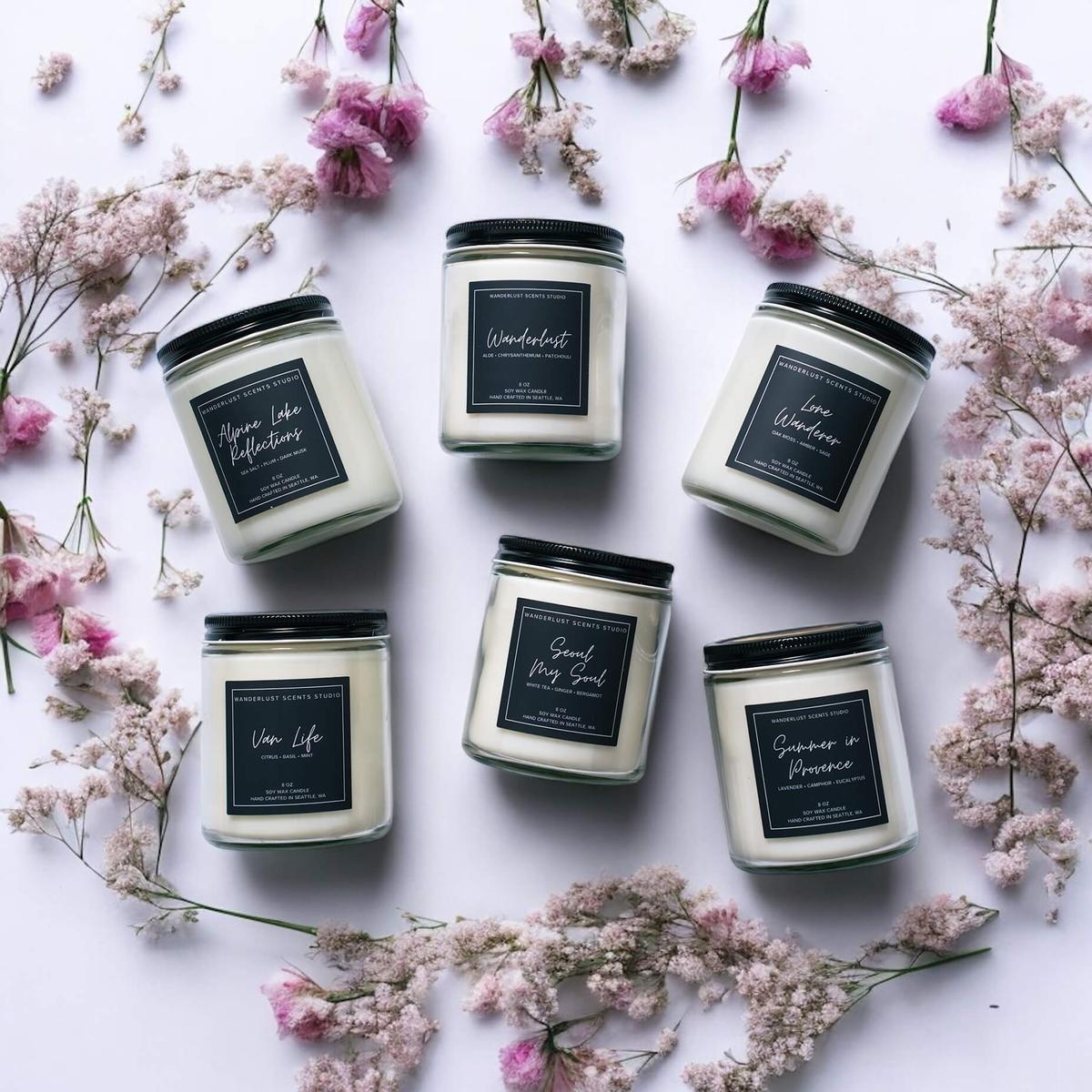 homemade candles and diffusers