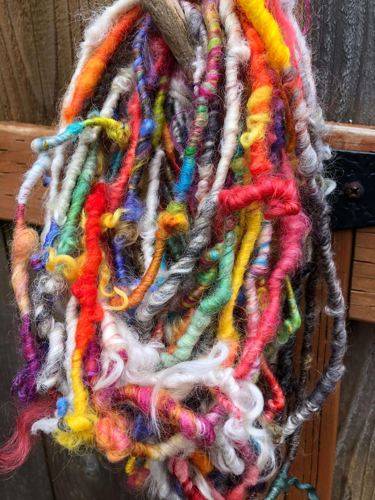 Unique spun art yarn by Way Cool Stuff