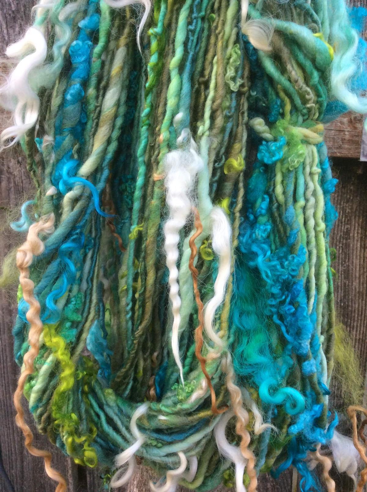 Unique spun art yarn by Way Cool Stuff